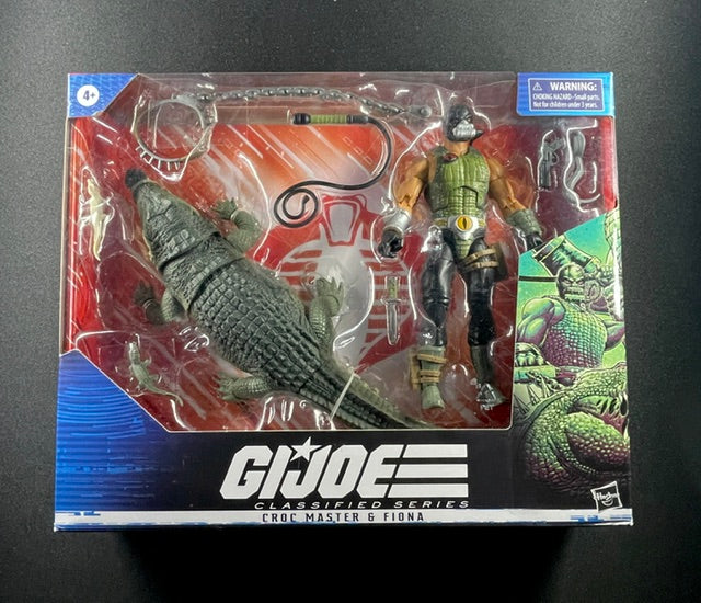 G.I. Joe Classified Series Croc Master and Fiona crocodile action figure set with tactical accessories by Hasbro
