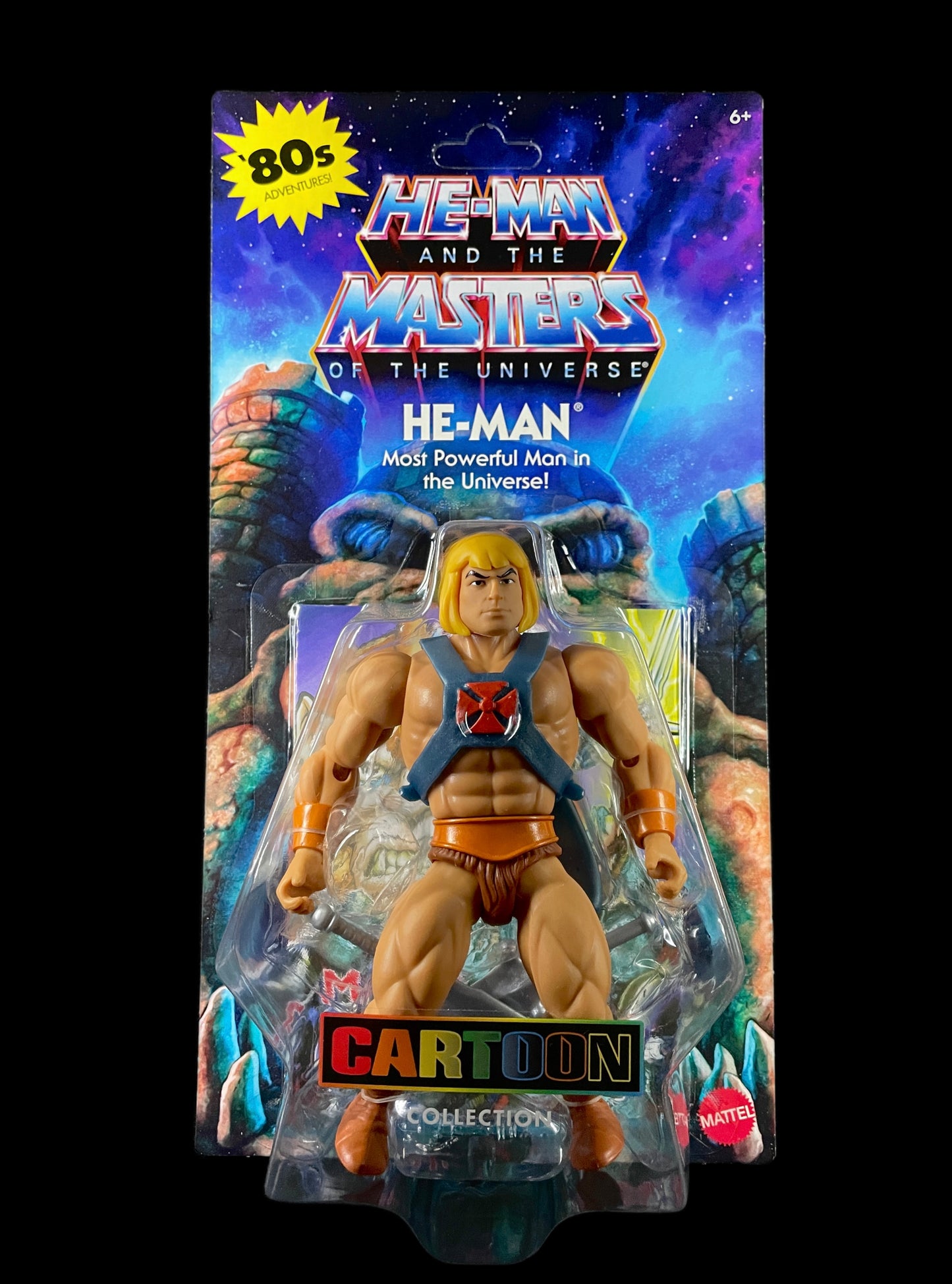 He-Man MOTU Cartoon Collection front of cardback unopened