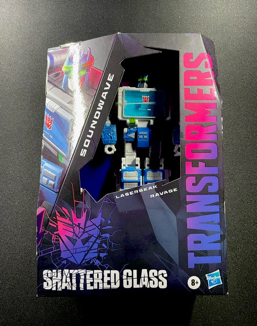 Hasbro Transformers Soundwave action figure with cassette minions