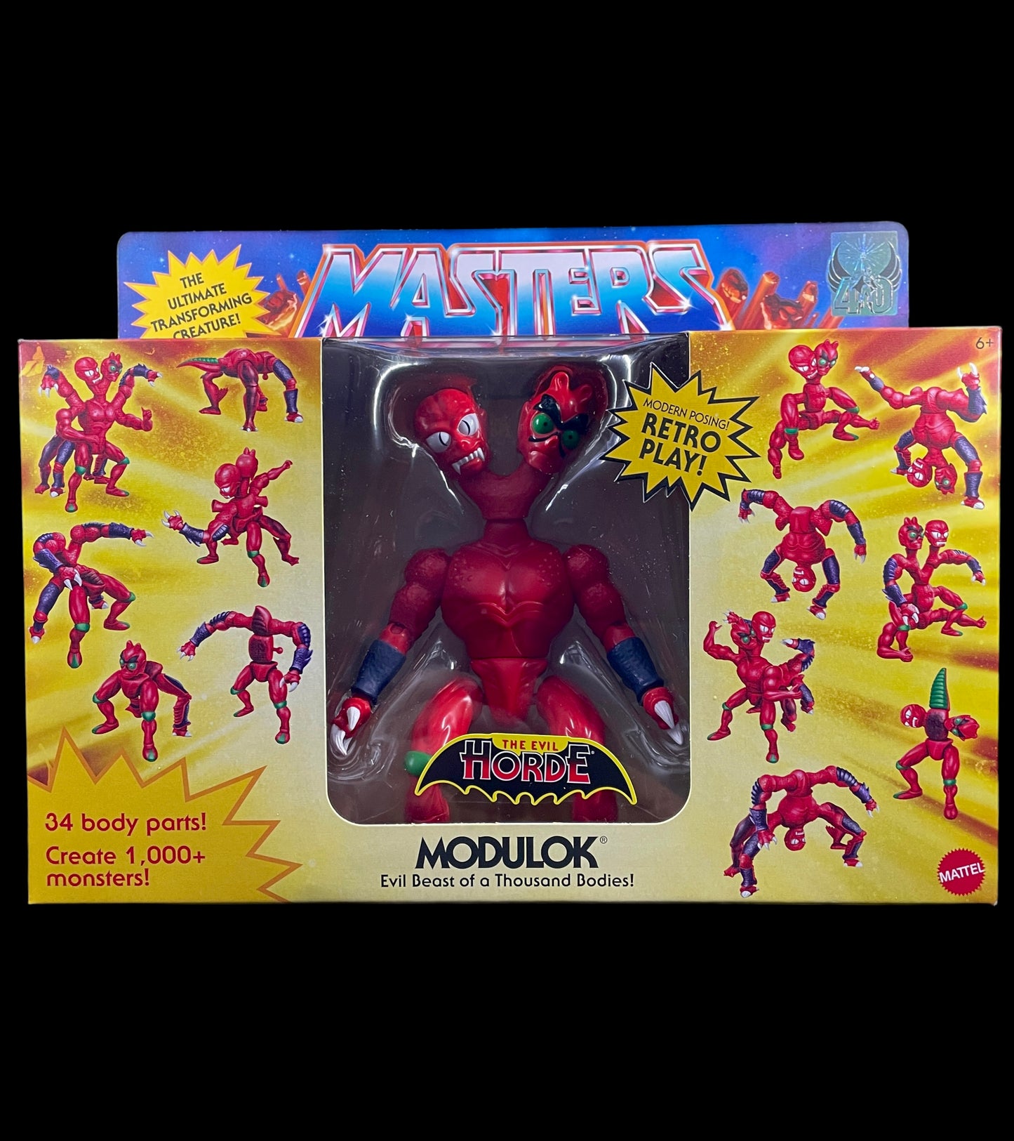 Masters of the Universe Origins Modulok Action Figure – Sealed Packaging Front with Interchangeable Parts