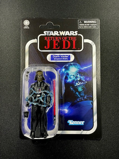 Star Wars Return of the Jedi Darth Vader Emperors Wrath Vintage Collection figure on Kenner card