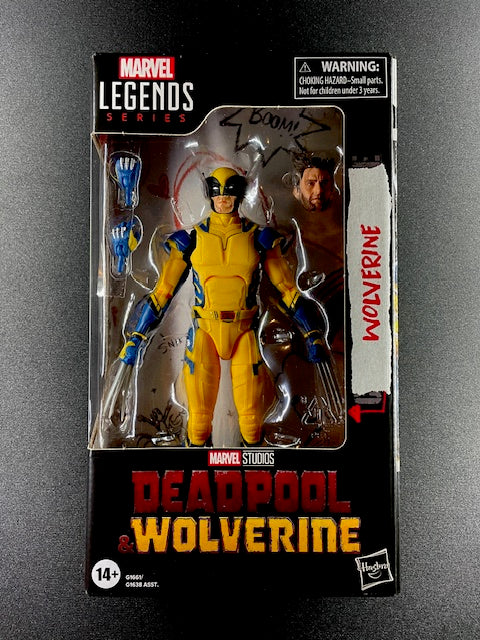 Wolverine Marvel Legends 6-Inch Action Figure – Boxed Front View (Deadpool & Wolverine Movie, 2024)