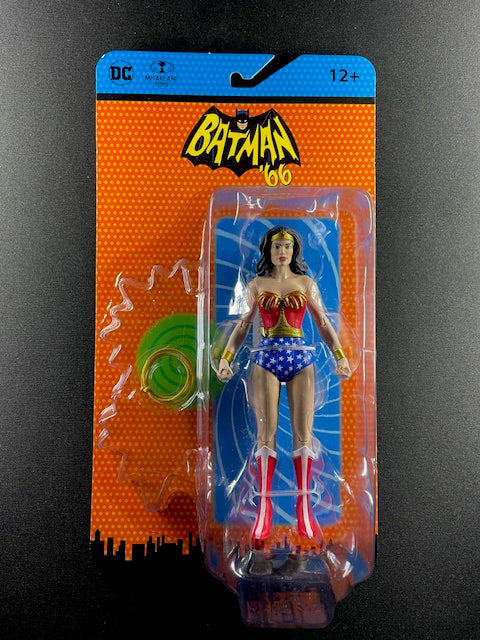 McFarlane DC Super Powers Wonder Woman from Batman '66 line, carded collector figure