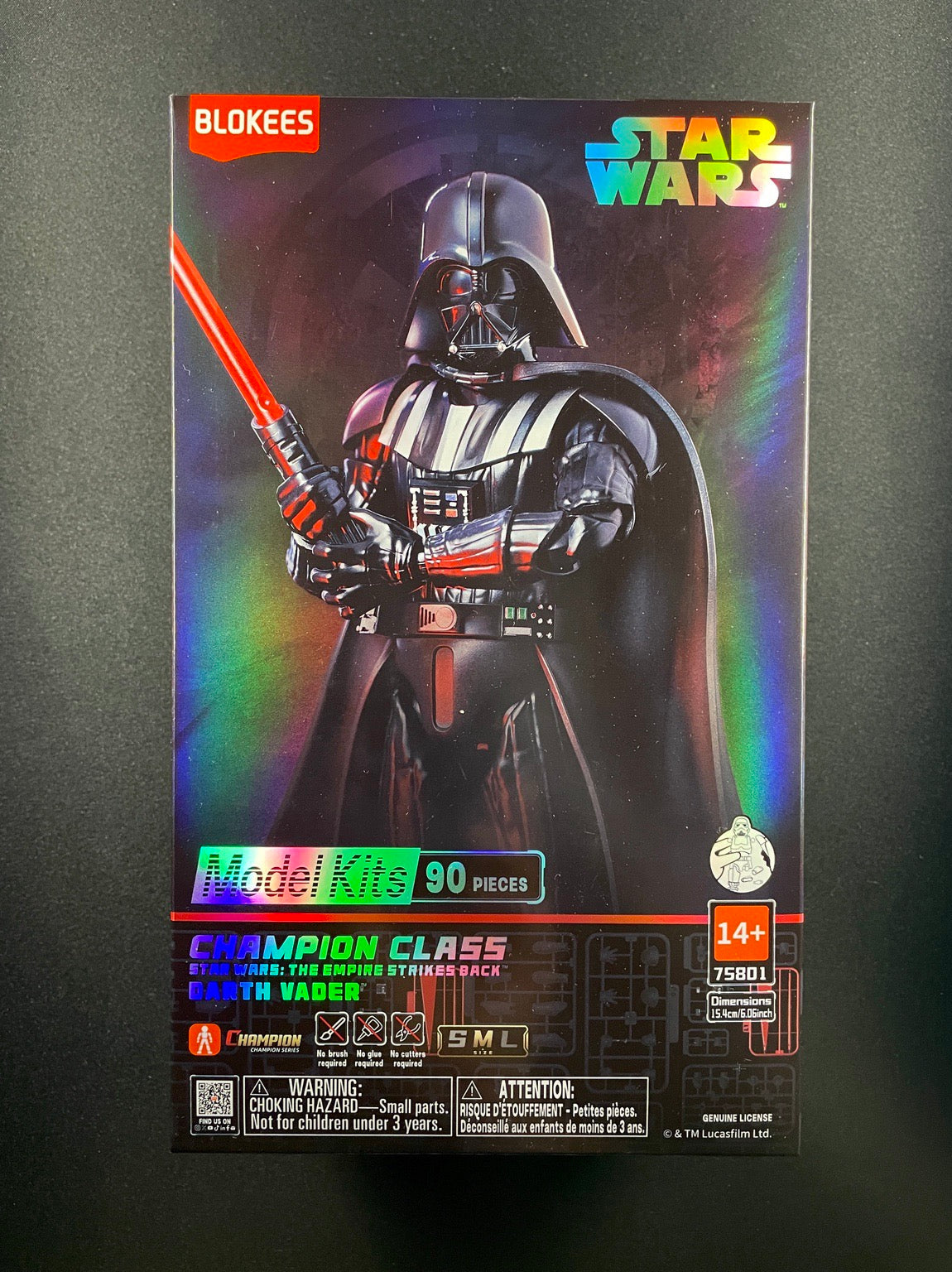 Blokees Star Wars Darth Vader Champion Class 90 piece model kit sealed collectible box