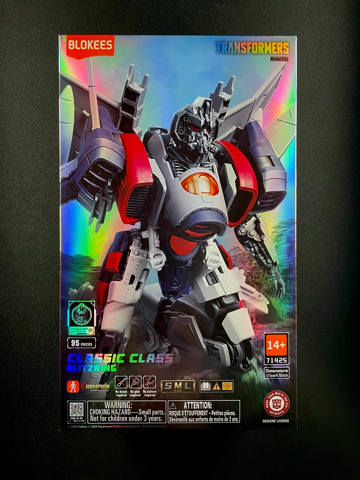 Blokees Transformers Blitzwing Classic Class 95 piece model kit sealed retail box
