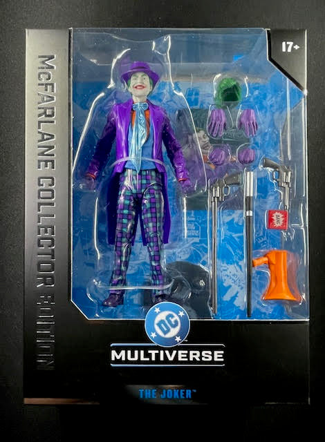 DC Multiverse The Joker action figure in packaging with McFarlane Collector Edition branding.