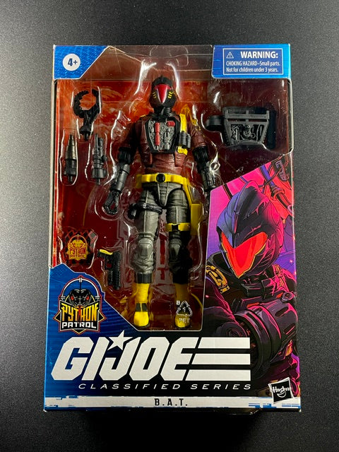 G.I. Joe Classified Series Python Patrol B.A.T. Battle Android Trooper action figure with robotic armor and interchangeable weapons