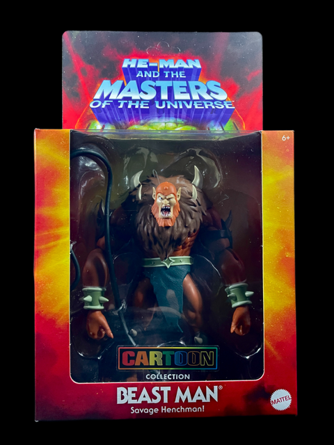Masters of the Universe Cartoon Collection Beast Man action figure in box