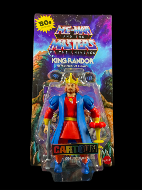Masters of the Universe Cartoon Collection King Randor action figure on card