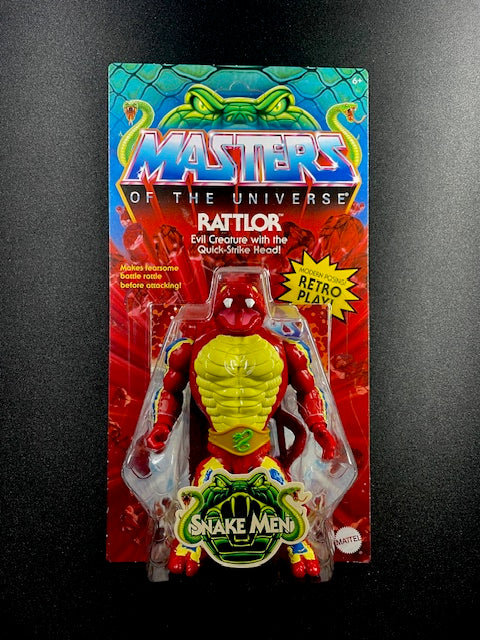 Masters of the Universe Origins Rattlor Snake Men action figure carded
