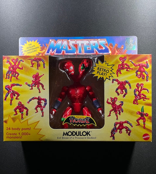 Masters of the Universe Origins Modulok Action Figure – Sealed Packaging Front with Interchangeable Parts