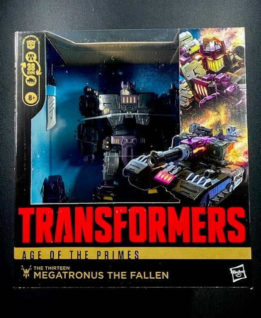 Transformers Age of the Primes Megatronus The Fallen action figure in sealed packaging