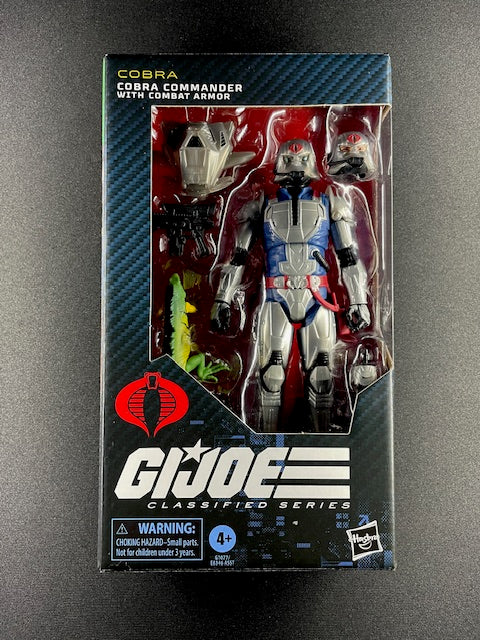 G.I. Joe Classified Series Cobra Commander with Combat Armor action figure in sealed packaging