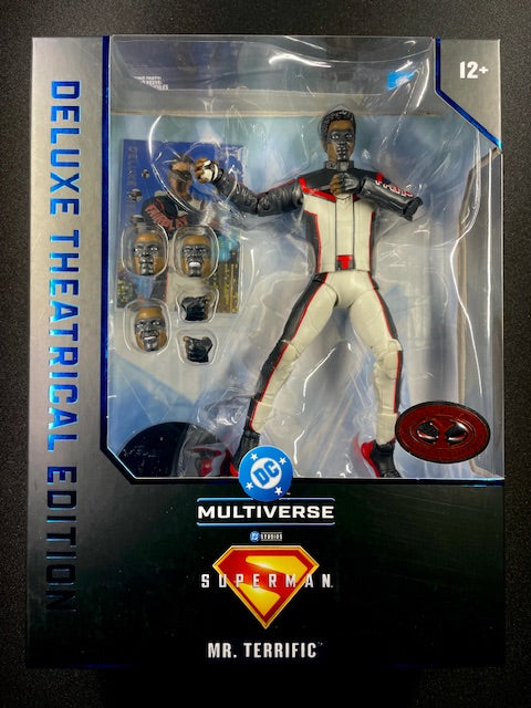 Superman action figure in packaging with 'Multiverse' branding